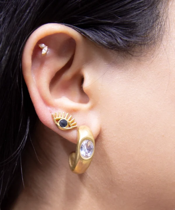 C-Shaped Topaz Gold - Image 2