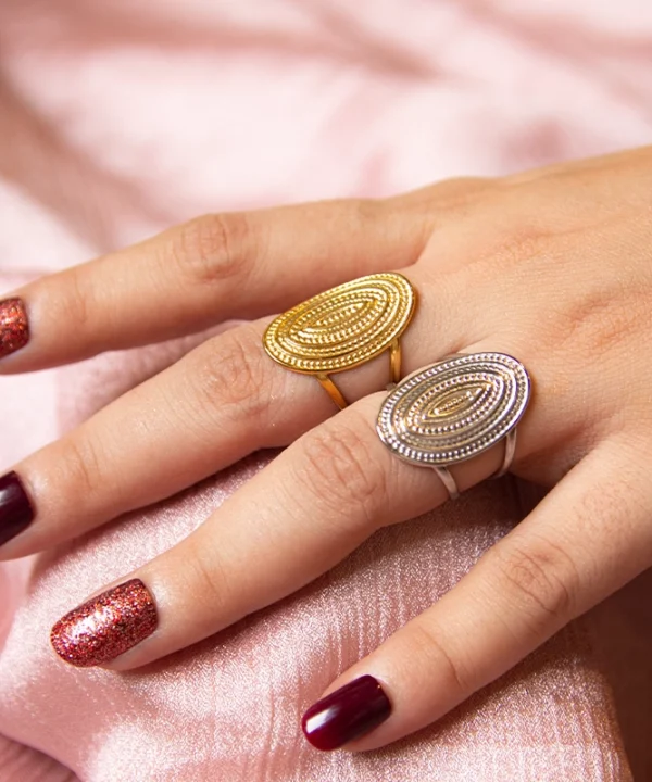 Tribe Oval Open Ring - Image 2